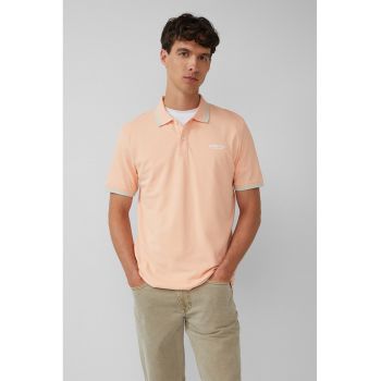 Tricou polo cu imprimeu logo discret