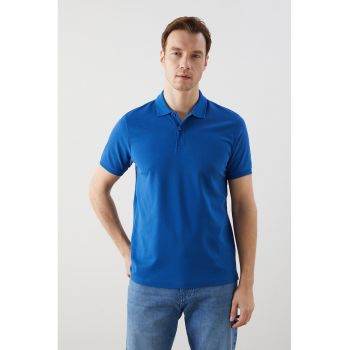 Tricou polo din bumbac pique