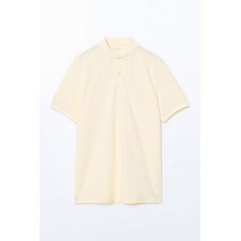 Tricou polo din bumbac pique