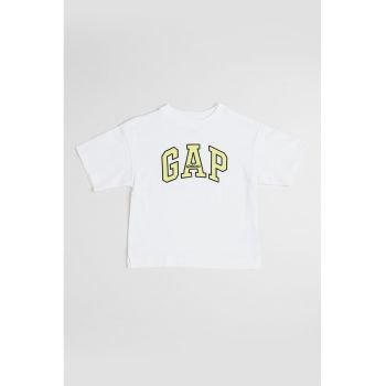 Tricou supradimensionat cu imprimeu logo