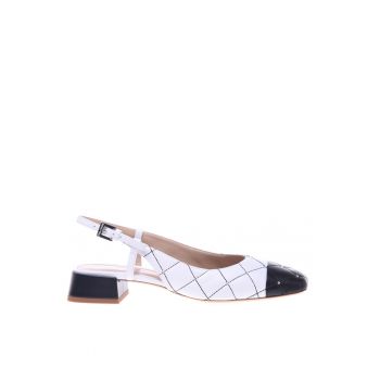 Balerini slingback de piele