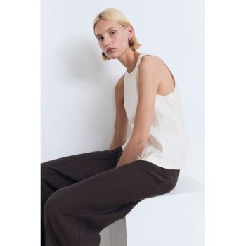 Bluza cu decolteu la baza gatului - fara maneci