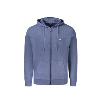 Hanorac cu fermoar barbati - cu mini logo brodat - Regular fit -