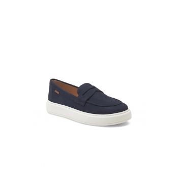 Mocasini copii -  401230 - Piele intoarsa - Albastru