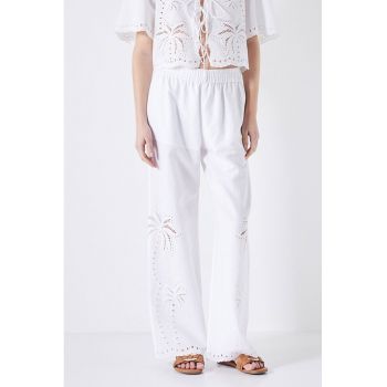 Pantaloni din amestec de in