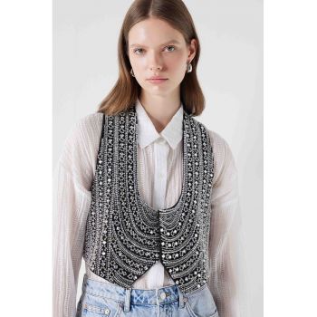 Pantaloni scurti de denim cu aspect decolorat