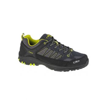 Pantofi de drumetie pentru barbati -  Piele & Stofa - Gri - 68785