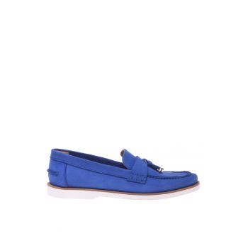 Pantofi loafer de piele intoarsa cu canafi