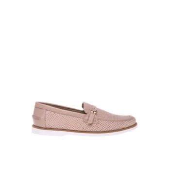 Pantofi loafer uni de piele