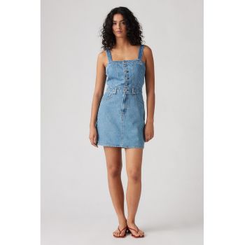 Rochie din denim cu nasturi ieftina