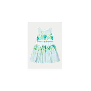 Rochie fete -  013683 - Albastru - Bumbac -