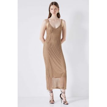 Rochie maxi cu model crosetat