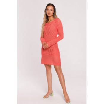 Rochie tricotata cu model ajurat -