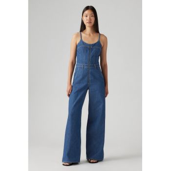 Salopeta din denim cu croiala ampla