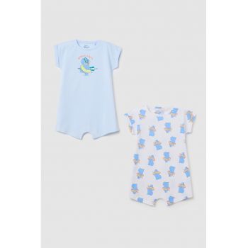 Set de body-uri cu imprimeu grafic - 2 piese