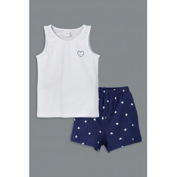 Set de tricou fara maneci si pantaloni scurti - 2 piese