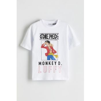 Tricou de bumbac cu imprimeu One Piece