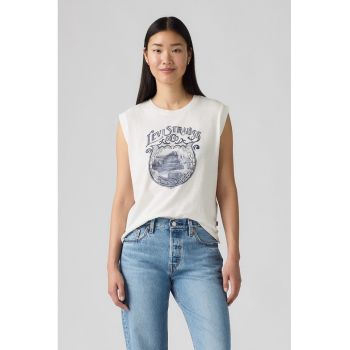 Tricou din bumbac cu imprimeu logo