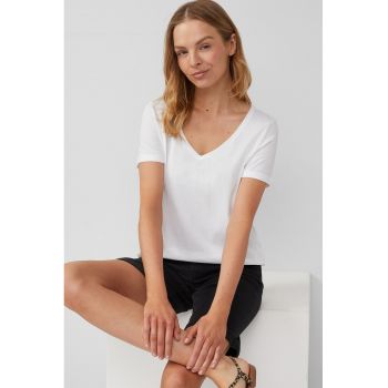 Tricou lejer cu decolteu in V