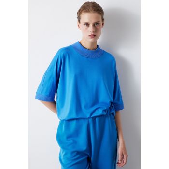 Tricou supradimensionat cu detalii striate