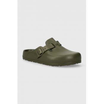Birkenstock papuci Boston Eva femei, culoarea verde, 1026238