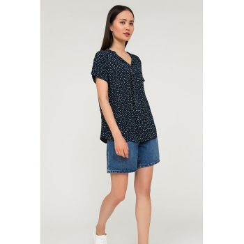 Bluza-tunica cu maneci scurte