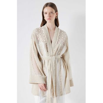 Cardigan cu perforatii