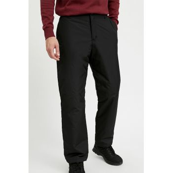 Pantaloni cu talie medie si buzunare laterale