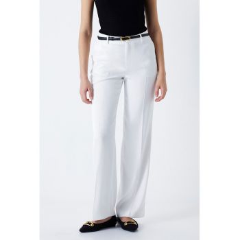 Pantaloni drepti cu pense