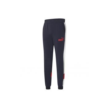 Pantaloni  pentru Barbati - ess+ colorblock pants tr cl - 848773-21 - Rosu