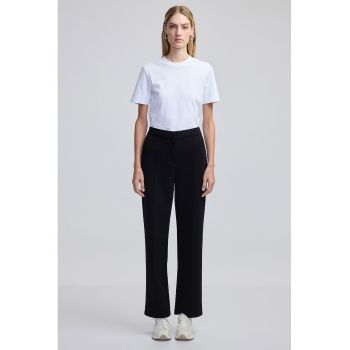 Pantaloni slim fit cu talie medie