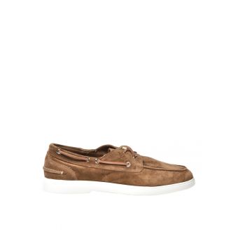 Pantofi boat din piele intoarsa