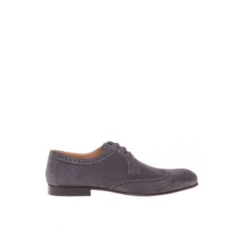 Pantofi brogue din piele intoarsa
