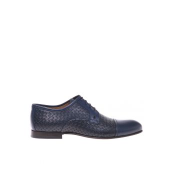 Pantofi din piele cu aspect impletit