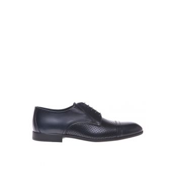 Pantofi din piele cu model perforat