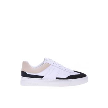 Pantofi sport cu garnituri din piele intoarsa