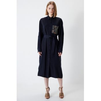 Rochie-camasa cu maneci cazute
