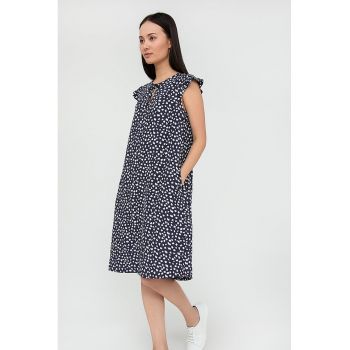 Rochie cu croiala in A si buzunare laterale
