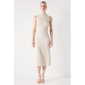 Rochie midi striata