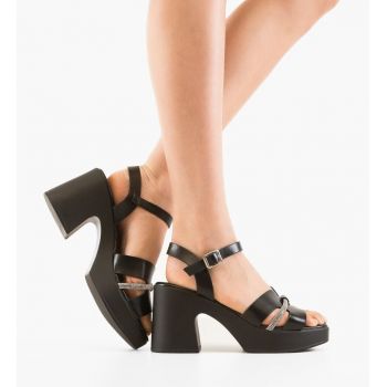 Sandale cu toc Mariko Negre