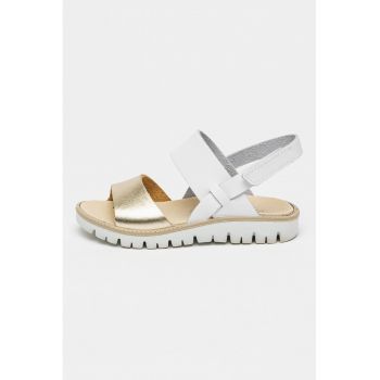 Sandale de piele cu velcro