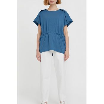 Tricou lejer cu snur de ajustare