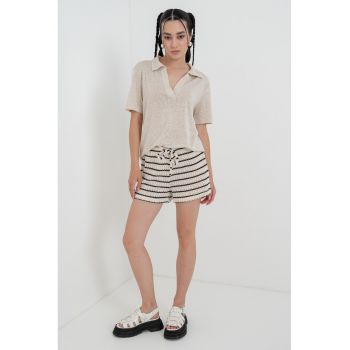 Tricou polo lejer din in