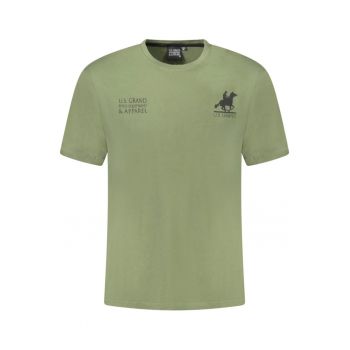 U.S. Grand POLO Tricou barbati din bumbac cu logo la baza gatului