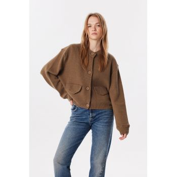 Cardigan cu buzunare frontale