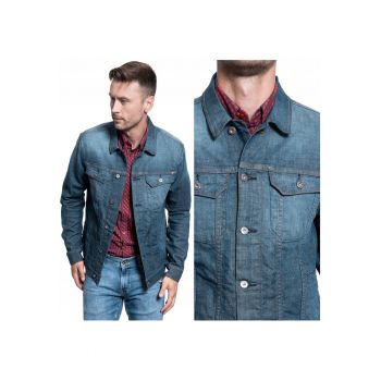 Jacheta Din Denim -  Dallas - Croi: Regular Fit - Inchidere: Nasturi - Numar De Buzunare: 4 - Compozitie Material: 100% Bumbac - 100% Poliester - M Intl - Albastru