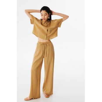 Pantaloni din amestec de lyocell