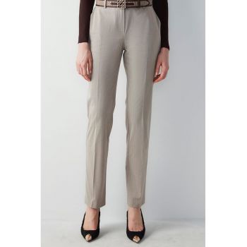 Pantaloni eleganti cu doua buzunare oblice frontale