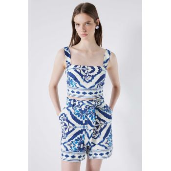 Pantaloni scurti cu model floral