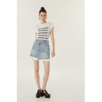 Rochie cu model 2 in 1 si imprimeu text